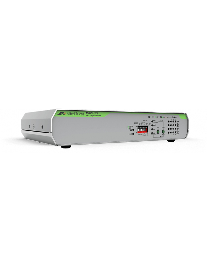 allied telesis ALLIED 8x 10/100/1000T unmanaged switch with internal PSU EU Power Cord Configurable with DIP Switch główny