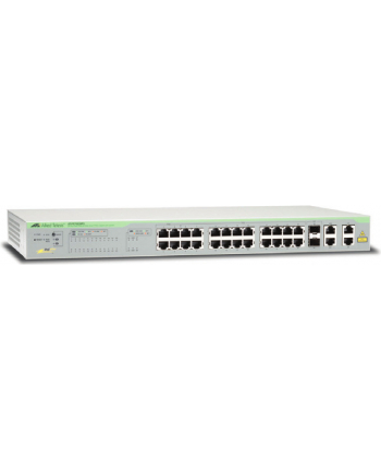 allied telesis ALLIED 24x Port Fast Ethernet PoE WebSmart Switch with 4 uplink ports 2x 10/100/1000T and 2x SFP-10/100/1000T Combo ports
