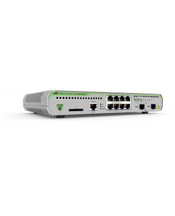allied telesis ALLIED 8x 10/100/1000T POE+ ports 2x combo ports 124W POE capacity Fixed one AC power supply EU Power Cord