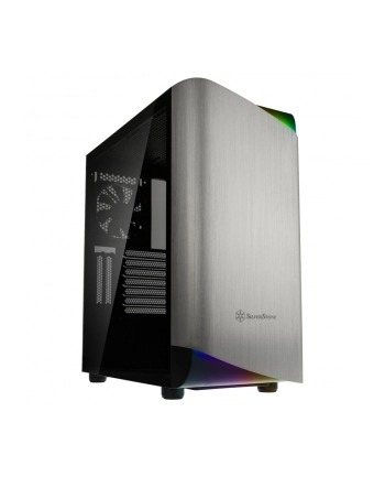 silverstone technology Silverstone SETA A1, tower case (black / silver, side panel made of tempered glass)