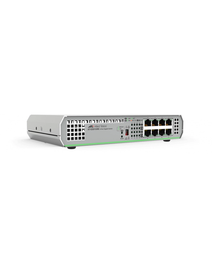 allied telesis ALLIED 8 port 10/100/1000TX unmanaged switch with external power supply EU Power Adapter główny