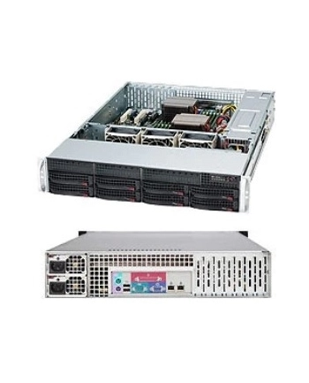 super micro computer SUPERMICRO Chassis Black 2U SC825TQC SAS3 LP w/ Redundant PSU 800W PWS
