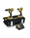 DeWALT cordless hammer drill DCK266P2 set, 18V, 2-piece. (yellow / black, tough box, 2x battery 5Ah incl. cordless impact wrench) - nr 1