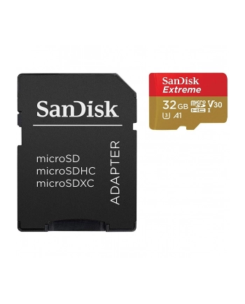 SanDisk Extreme 32 GB microSDXC, memory card (UHS-I U3, C10, V30, A2)