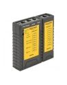 DeLOCK cable tester RJ45 / RJ12 + port finder (black) - nr 20