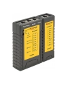 DeLOCK cable tester RJ45 / RJ12 + port finder (black) - nr 30