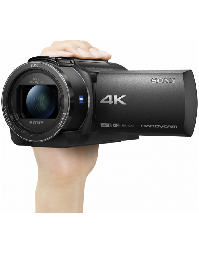 Sony FDR-AX43, video camera (black) główny