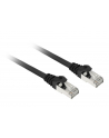 Sharkoon patch network cable SFTP, RJ-45, with Cat.7a raw cable (black, 1 meter) - nr 2