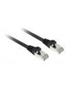 Sharkoon patch network cable SFTP, RJ-45, with Cat.7a raw cable (black, 10 meters) - nr 1