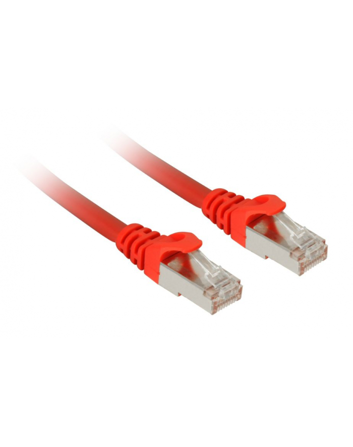 Sharkoon patch network cable SFTP, RJ-45, with Cat.7a raw cable (red, 50cm) główny