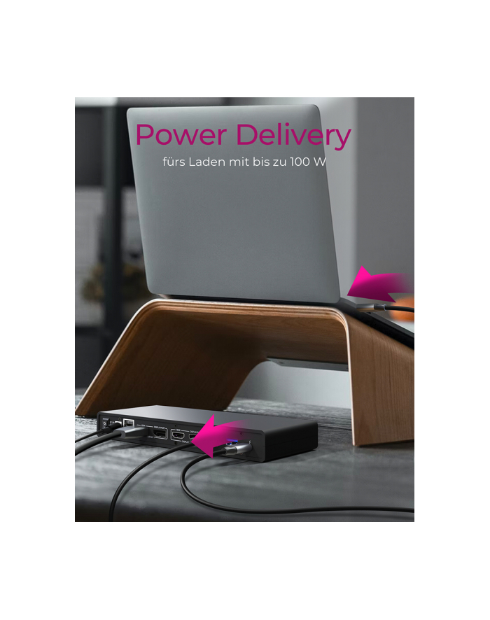 ICY BOX IB-DK2245AC, docking station (gray, USB-C, HDMI, DisplayPort) główny