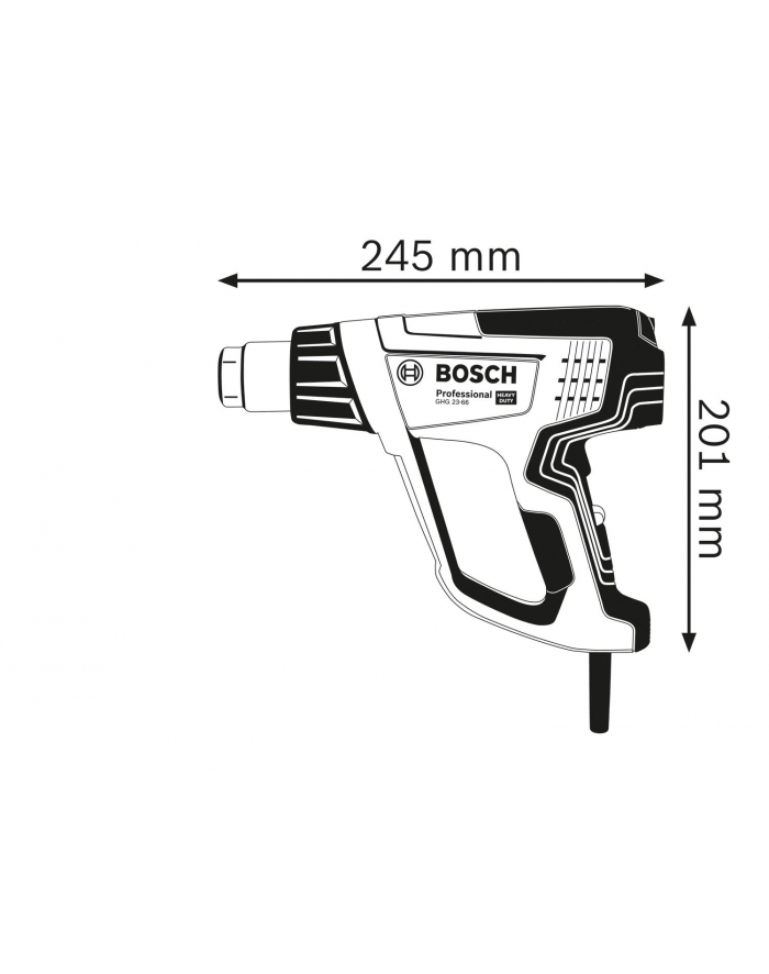 bosch powertools Bosch hot air tool GHG 23-66 Kit Professional + 2-part accessories (blue / black, 2,300 watts) główny