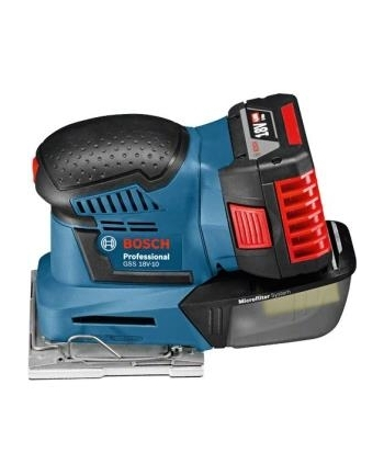 bosch powertools Bosch cordless orbital sander GSS 18V-10 Professional (blue, L-BOXX, without battery and charger)