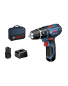 bosch powertools Bosch cordless hammer drill GSB 12V-15 Professional, 12 volt (blue / black, 2x Li-ion battery 2.0Ah) - nr 1