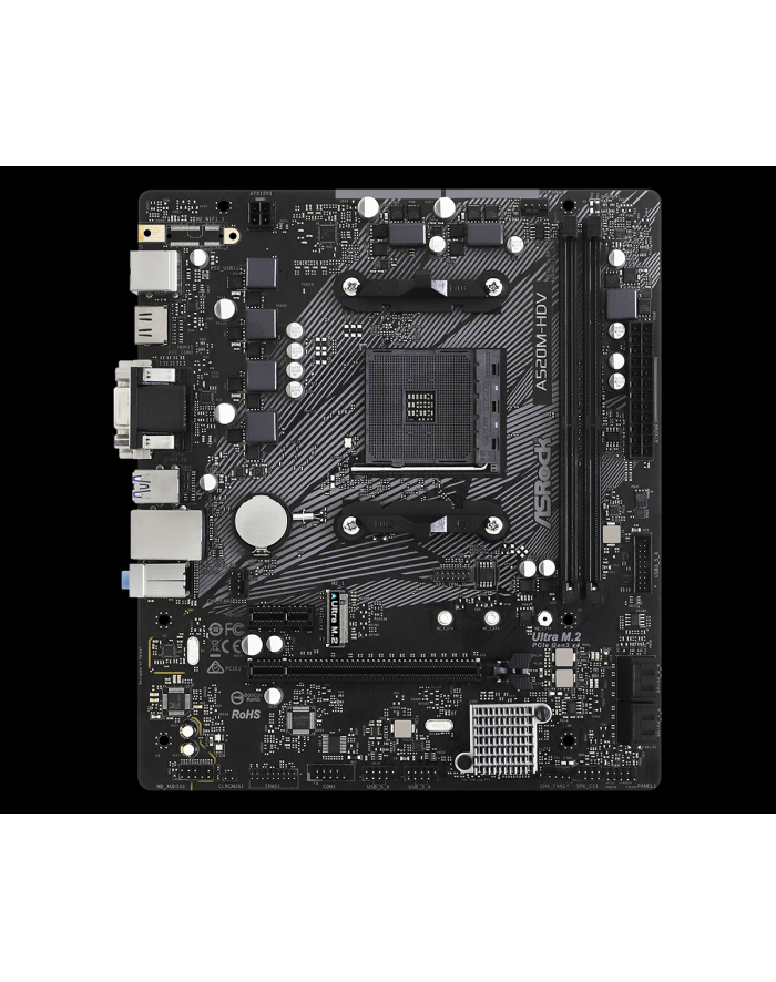 ASRock A520M-HDV - Socket AM4 -  motherboard główny