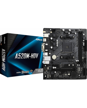 ASRock A520M-HDV - Socket AM4 -  motherboard