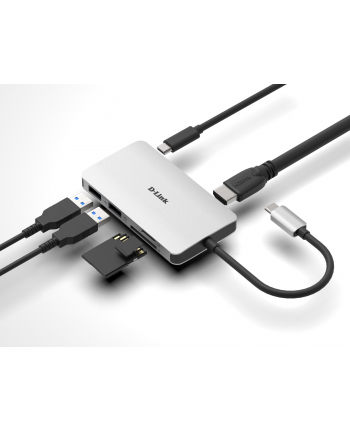 D-Link DUB-M610 USB 3.0 Hub 6 Port USB-C Hub (HDMI, SD, mSD, USB-C)