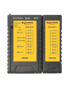 DeLOCK cable tester RJ45 / RJ12 + port finder (black) - nr 22