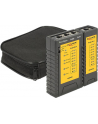 DeLOCK cable tester RJ45 / RJ12 + port finder (black) - nr 23