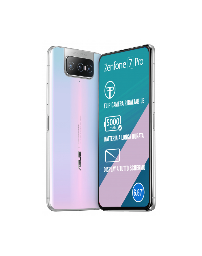 ASUS ZenFone 7 Pro - 6.67 - 256GB, System Android (White, 8 GB DDR 5) główny