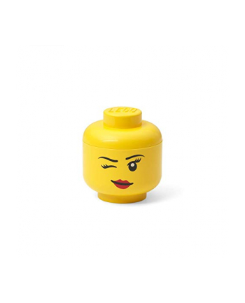 Room Copenhagen LEGO Storage Head ''Whinky'', mini, storage box (yellow)