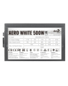 Aerocool AERO 80+ White 500W, PC power supply (black, 2x PCIe) - nr 12