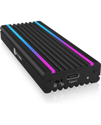 ICY BOX IB-1824ML-C31, drive housing (black, RGB lighting)