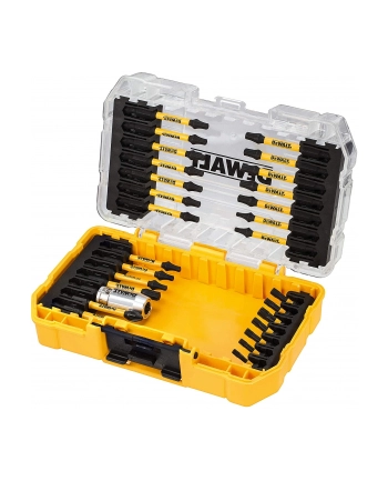 DeWALT EXTREME FLEXTORQ screwdriver bit set DT70734T-QZ, 29 pieces, bit set (yellow, incl. Magnetic bit ring)