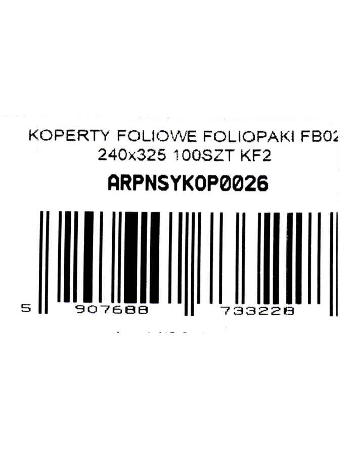 KOPERTY FOLIOWE FOLIOPAKI FB02 240X325 100SZT KF2 główny