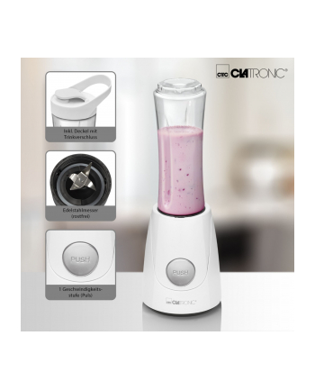 Clatronic Smoothie-Maker SM 3593, blender (white / transparent)
