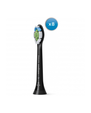 Philips Sonicare HX6068 / 13 W2 Optimal White 8er, brush head (black)