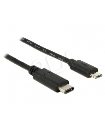 DELOCK KABEL USB TYPE-C -> MICRO USB 20 10 M CZARNY