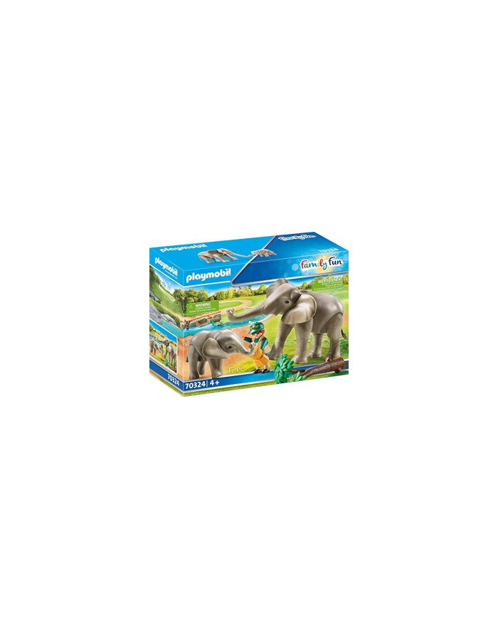 Playmobil elephants in the outdoor enclosure 70324 główny