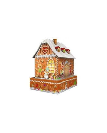 Ravensburger 3D puzzle gingerbread house at night 11237