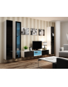 cama meble Witryna VIGO szkło'180' 180/40/30 biały/czarny poł - nr 13
