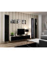 cama meble Witryna VIGO szkło'180' 180/40/30 biały/czarny poł - nr 14