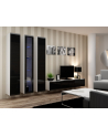 cama meble Witryna VIGO szkło'180' 180/40/30 biały/czarny poł - nr 17
