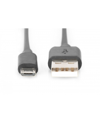 DIGITUS KABEL POŁĄCZENIOWY USB 20 HIGHSPEED TYP USB A/MICROUSB B M/M CZARNY 18M AK-300110-018-S nr 2