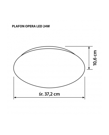 Plafon LED Activejet AJE-OPERA 24W