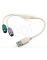 ADAPTER USB -> 2x PS/2 (USB A-M -> 2x 6PIN F) - nr 9