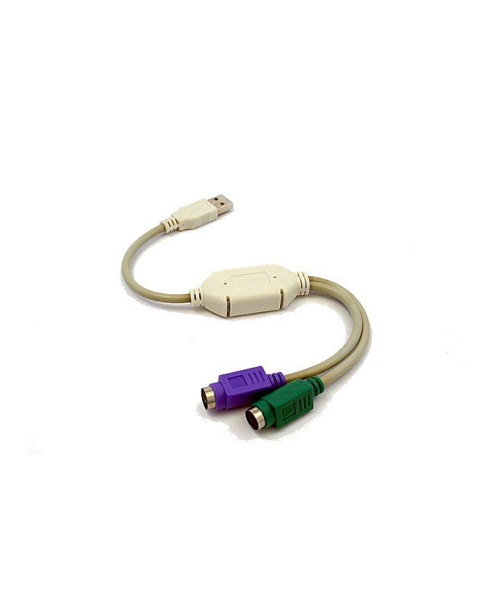 ADAPTER USB -> 2x PS/2 (USB A-M -> 2x 6PIN F) główny