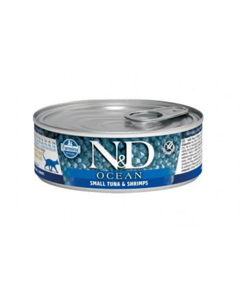 FARMINA N'D CAT OCEAN SEA SMALL TUNA ' SHRIMPS 80gr