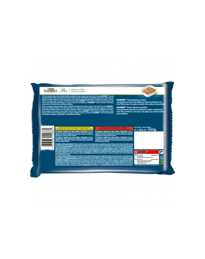 purina nestle Gourmet Perle mini fileciki w sosie 4x85g główny