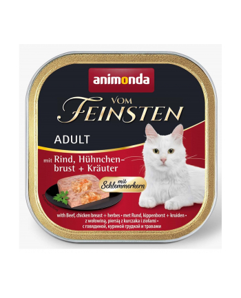 ANIMONDA Vom Feinsten Classic Cat smak: wołowina  pierś z kurczaka + zioła 100g
