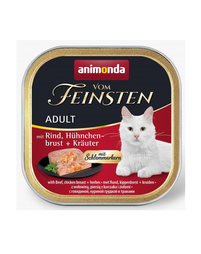 ANIMONDA Vom Feinsten Classic Cat smak: wołowina  pierś z kurczaka + zioła 100g główny