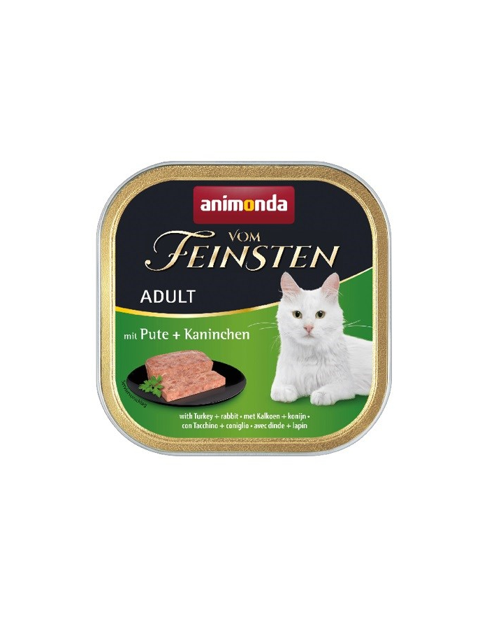 ANIMONDA Vom Feinsten Classic Cat smak: indyk i królik 100g główny