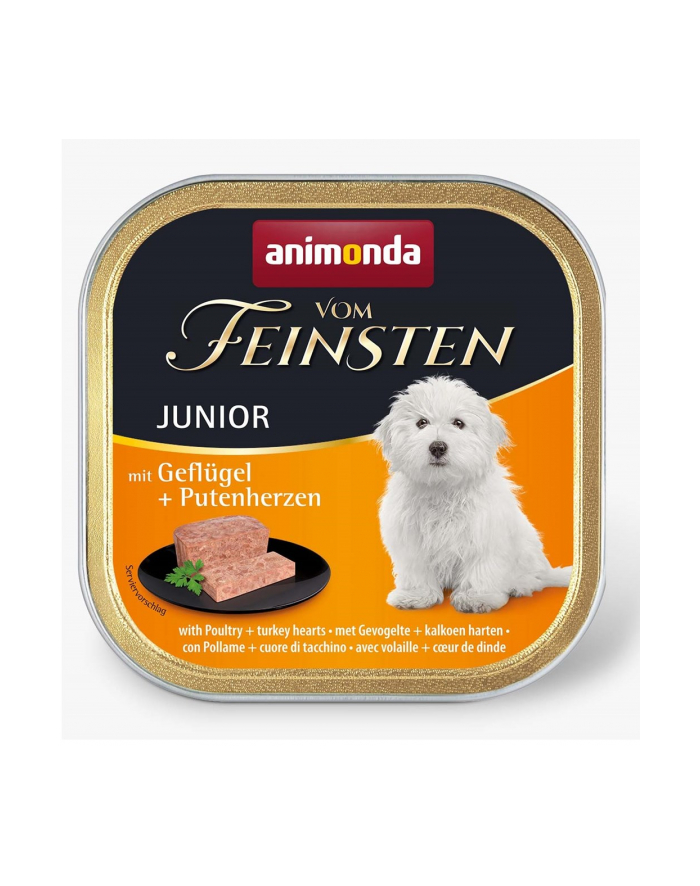 ANIMONDA Vom Feinsten Junior smak: drób i serca indyka 150g główny