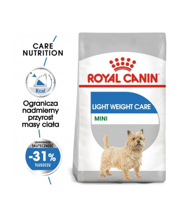 ROYAL CANIN Mini Light Weight Care - sucha karma dla psów dorosłych ras małych do 10 kg  od 10 miesiąca  z nadwagą - 3kg