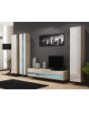 cama meble Regał VIGO NEW 180/40/30 dąb sonoma/biały połysk - nr 9