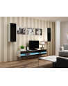 cama meble Szafka RTV VIGO NEW '140' 30/140/40 biały/czarpoł - nr 13